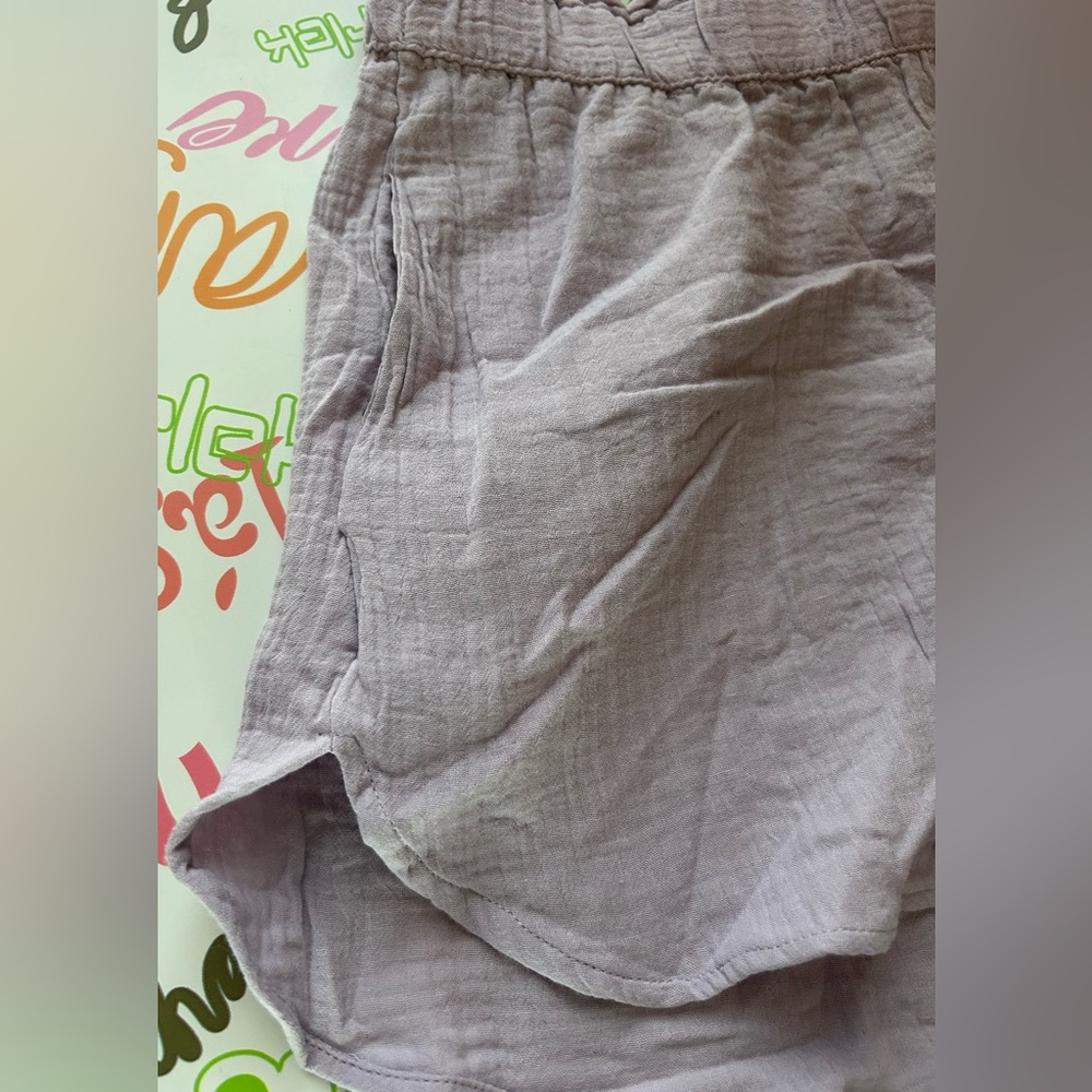 Universal Thread Shorts XL Purple NWT Easy Pull On Crinkle Gauze High Rise - Picture 7 of 9